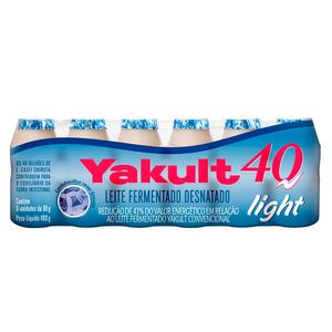 Leite Fermentado Yakult 40 Light 80g Pacote Com 6 Unidades