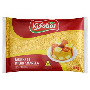 Farinha De Milho Kisabor Amarela Pacote 500g
