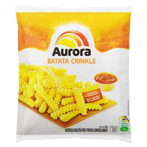 Batata Crinkle Congelada Aurora 2Kg