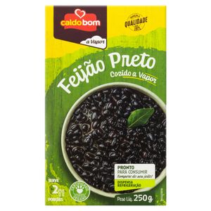 Feijão Preto A Vapor Caldo Bom 250g