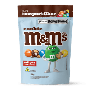 Confeito De Chocolate Ao Leite Com Cookie M&Ms