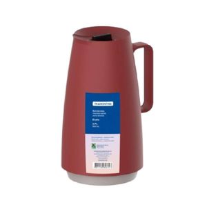 Bule Térmico Exata Cor Vermelho Com Ampola De Vidro Tramontina  500Ml