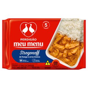 Meu Menu Strogonoff De Frango Arroz Branco Perdigao 300G