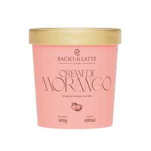 Sorvete Bacio Di Latte Creme De Morango 490Ml
