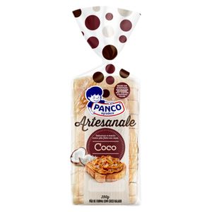 Pão De Forma Artesanal De Coco Panco 350g