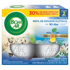 Pack Odori Bom Ar Eletrico 16ml Ref Lirio Branco
