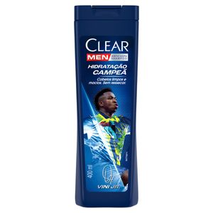 Shampoo Anticaspa Vini Jr. Clear Men Hidratação Campeã Frasco 400ml