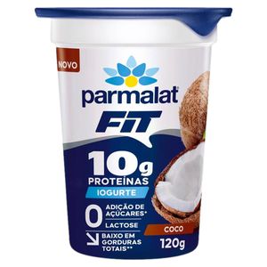 Iogurte Sabor Coco Sem Adição De Açúcares Parmalat Fit 10 Zero 120g