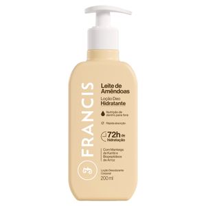 Locao Deo Hidratante Francis 72h Leite De Amendoas 200ml