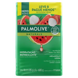 Sabonete Em Barra Naturals Melancia E Lichia Palmolive 85g Pacote Com 8Un