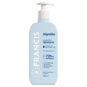 Locao Deo Hidratante Francis 72H Algodao 400Ml
