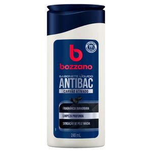 Sabonete Líquido Carvão Ativado Bozzano Antibac Frasco 240Ml