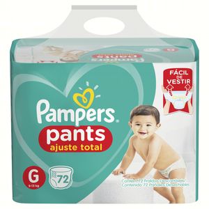 Fralda Descartável Pampers Pants Ajuste Total G Com 72 Unid