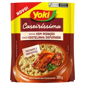 Farofa De Mandioca Com Pedaços Crocante De Costelinha Defumada Yoki 200g