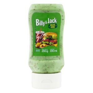 Molho Verde Billy & Jack Embalagem 200g / 190Ml