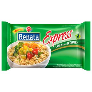 Macarrão Instantâneo Renata Express Legumes Pacote 85g