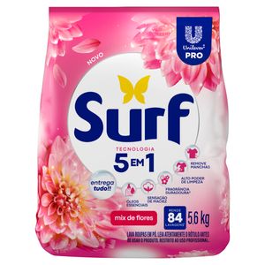 Lava Roupas Em Pó 5 Em 1 Mix De Flores Surf 5,6Kg