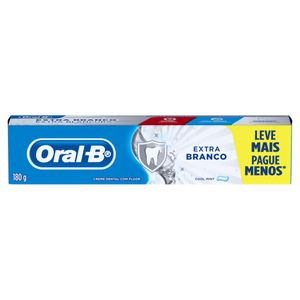 Creme Dental Cool Mint Oral-B Extra Branco Caixa 180g Leve Mais Pague Menos
