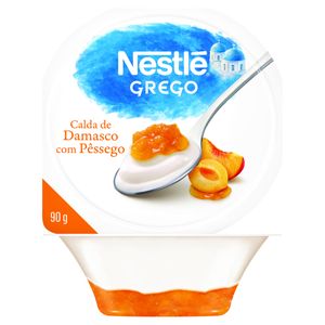 Iogurte Integral grego Calda De Damasco Com Pêssego Nestlé 90g