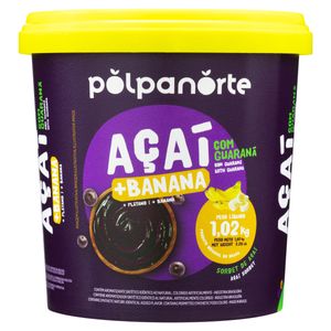 Açai Congelado Polpa Norte Com Banana Pote 1,02Kg