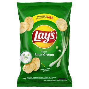 Batata Frita Lisa Creme De Cebola Lays 115g