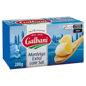 Manteiga Extra Com Sal galbani 200g