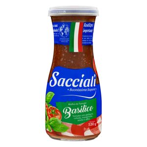 Molho Tomate Sacciali Basilico 530g