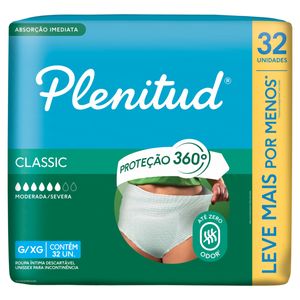 Roupa Íntima Plenitud Classic g/Xg 32Un