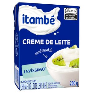 Creme De Leite Itambé Levissimo Cartonado 200g
