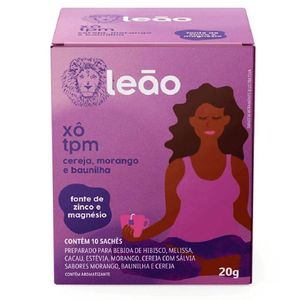 Chá Xô Tpm Cereja, Morango E Baunilha Leão 20g