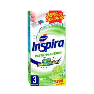 Pastilha Adesiva Citrus Inspira 3Un 20% Desconto