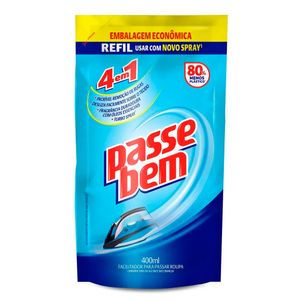 Facilitador De Passar Roupas 4 Em 1 Passe Bem Refil 400Ml