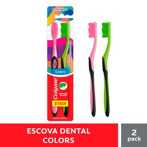 Escova Dental Twister Colgate Fresh Média 2 Unidades