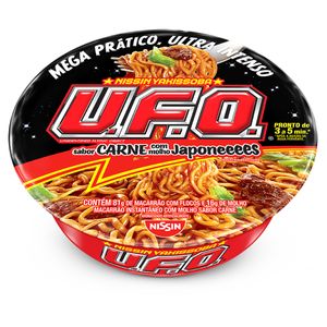 Miojo Instantâneo Yakissoba Ufo Sabor Carne Nissin 97g