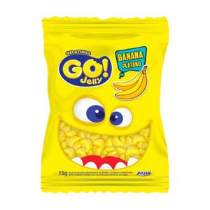 Bala De gelatina Sabor Banana go Jelly 250g