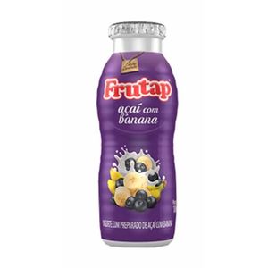 Bebida Láctea Frutap Sabor Açaí Com Banana Embalagem 180g