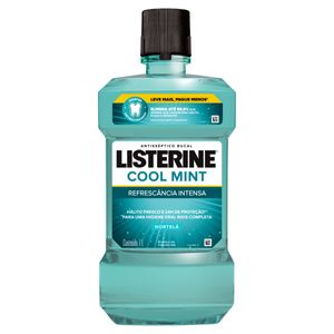 Enxaguante Bucal Listerine Refrescância Intensa Hortelã Cool Mint Frasco Leve Mais Pague Menos 1l