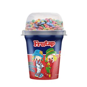 Iogurte Sabor Morango Com Confeito De Chocolate Patati Patata Frutap 115g