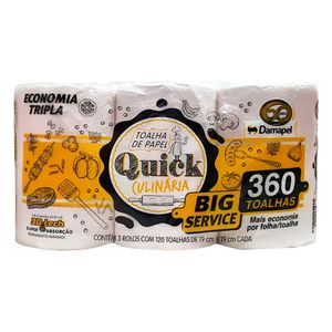 Papel Toalha Quick Big 360 Folhas