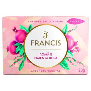 Sabonete Francis Classico Salmão Romã E Pimenta Rosa Vegano Caixa 90g