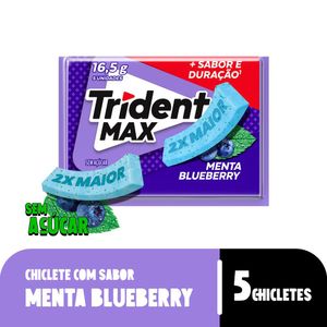 Chiclete Max Menta Blueberry Sem Açúcar Trident 16g