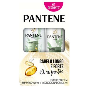 Kit Shampoo Pantene Bambu 400Ml + Condicionador Pantene Bambu 175Ml Preço Especial