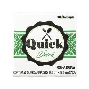 Guardanapo De Papel Quick 19,5X19,5Cm Embalagem 50 Un
