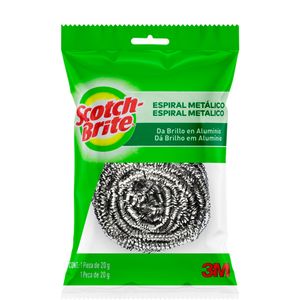 Esponja Aço Espiral Metálico Scotch-Brite 20g