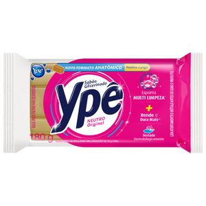 Sabão Em Barra glicerinado Neutro Ypê 160g