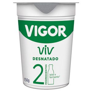 Iogurte Natural Desnatado Viv Vigor 150g