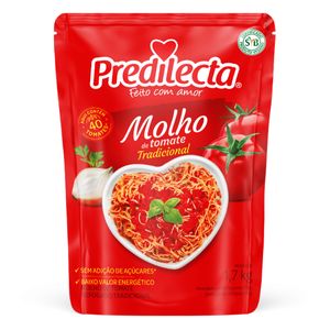 Molho De Tomate Predilecta Refogado Tradicional Sachê 1,7kg