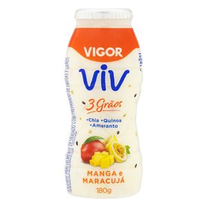 Iogurte Parcialmente Desnatado Sabor Manga E Maracujá 3 grãos Vigor Viv 180g