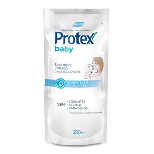 Sabonete Líquido da Cabeça aos Pés Protex Baby Proteção Delicada Sachê 380ml