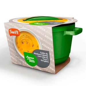 Caldo De Abobora Cabotiá Com Leite De Coco E gengibre Swift 350g